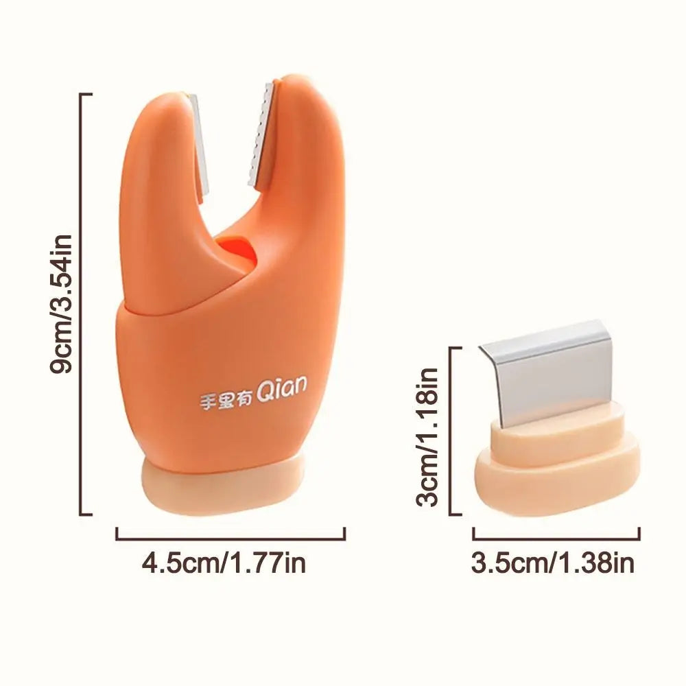 Multi-Functional Garlic Peeler with Scraper & Clips
