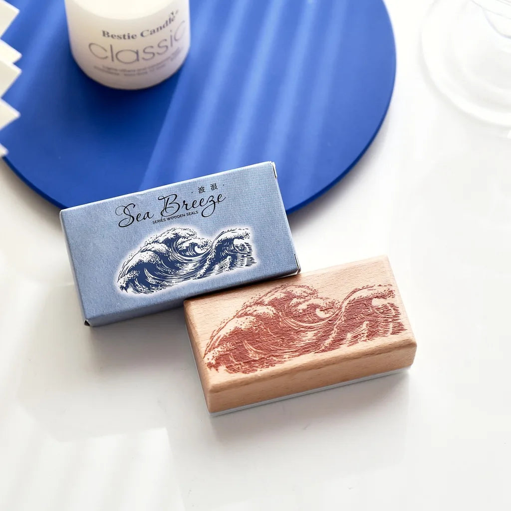 Sea Breeze Wooden Decorative Stamp | DIY Journal & Scrapbook