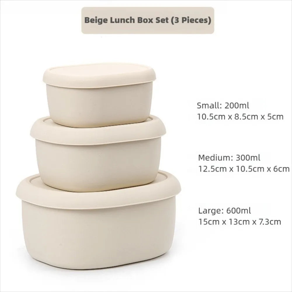 BPA-Free Silicone Lunch Box with Lid | 200/300/600ml