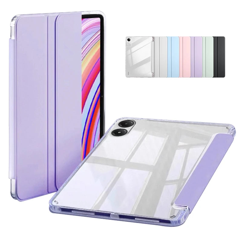 Redmi Pad Pro & Poco Pad Case 12.1" | Acrylic Back + Pen Holder