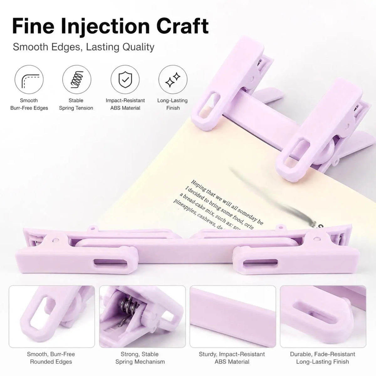 Rotatable Folding Book Clip | Double Page Holder & Bookmark