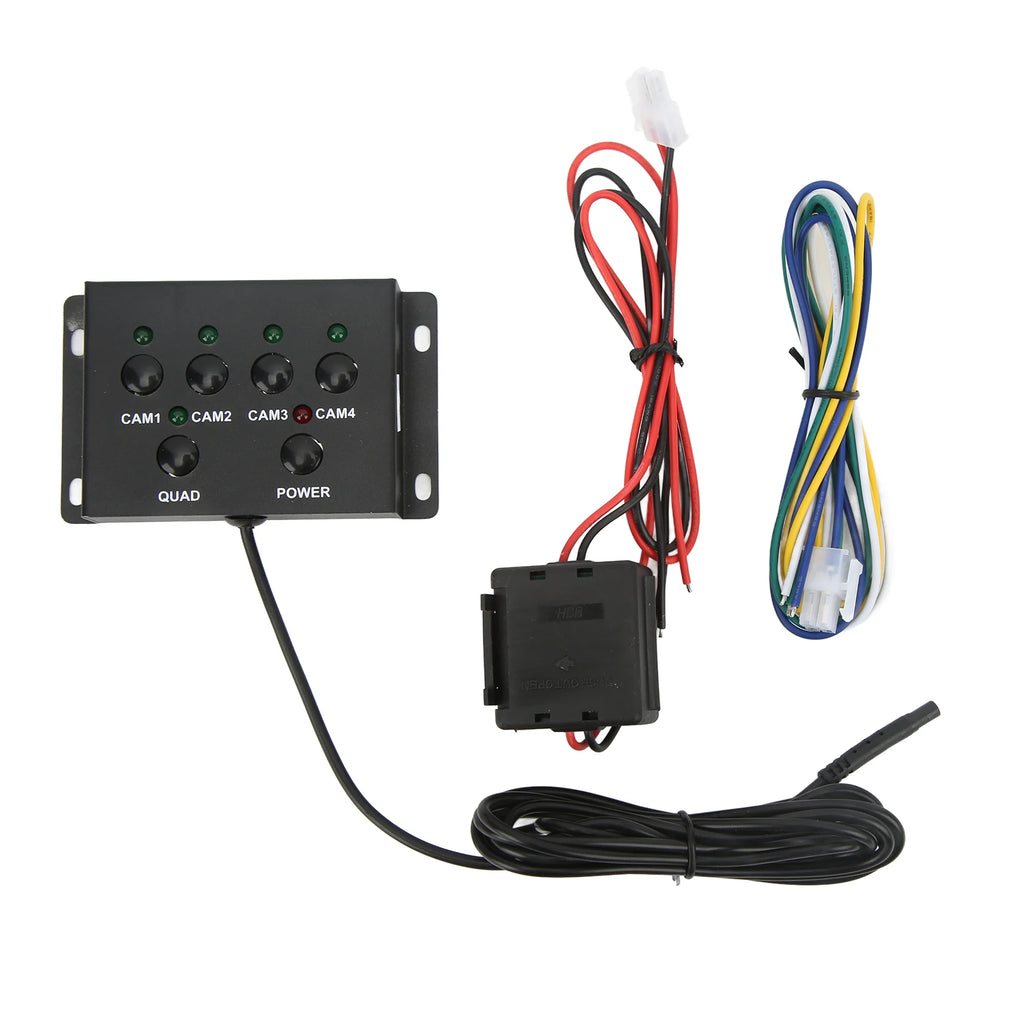 4-Channel 1080P AHD Video Splitter for RV Truck Bus Trailer