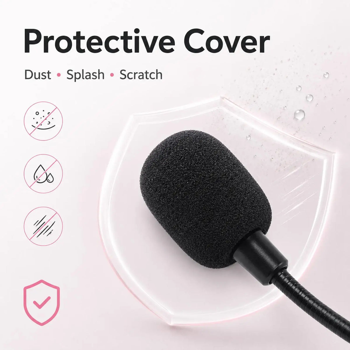 Foam Microphone Windscreen Covers S/L 12-Pack | Lapel Mic