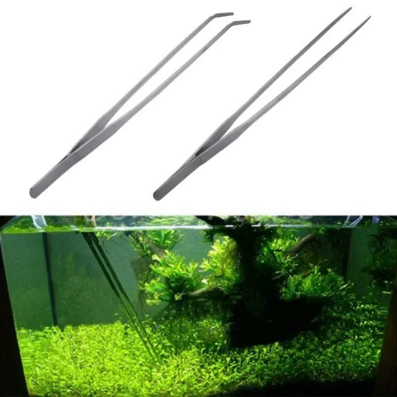 Stainless Steel Aquarium Tweezers – Plant & Tank Tool 27cm