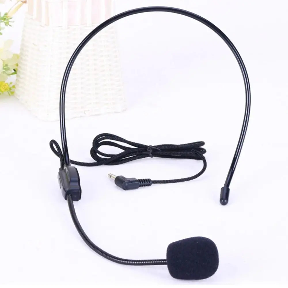 LONGPEAN Wired Head-Mounted Condenser Mic – 3.5mm Plug