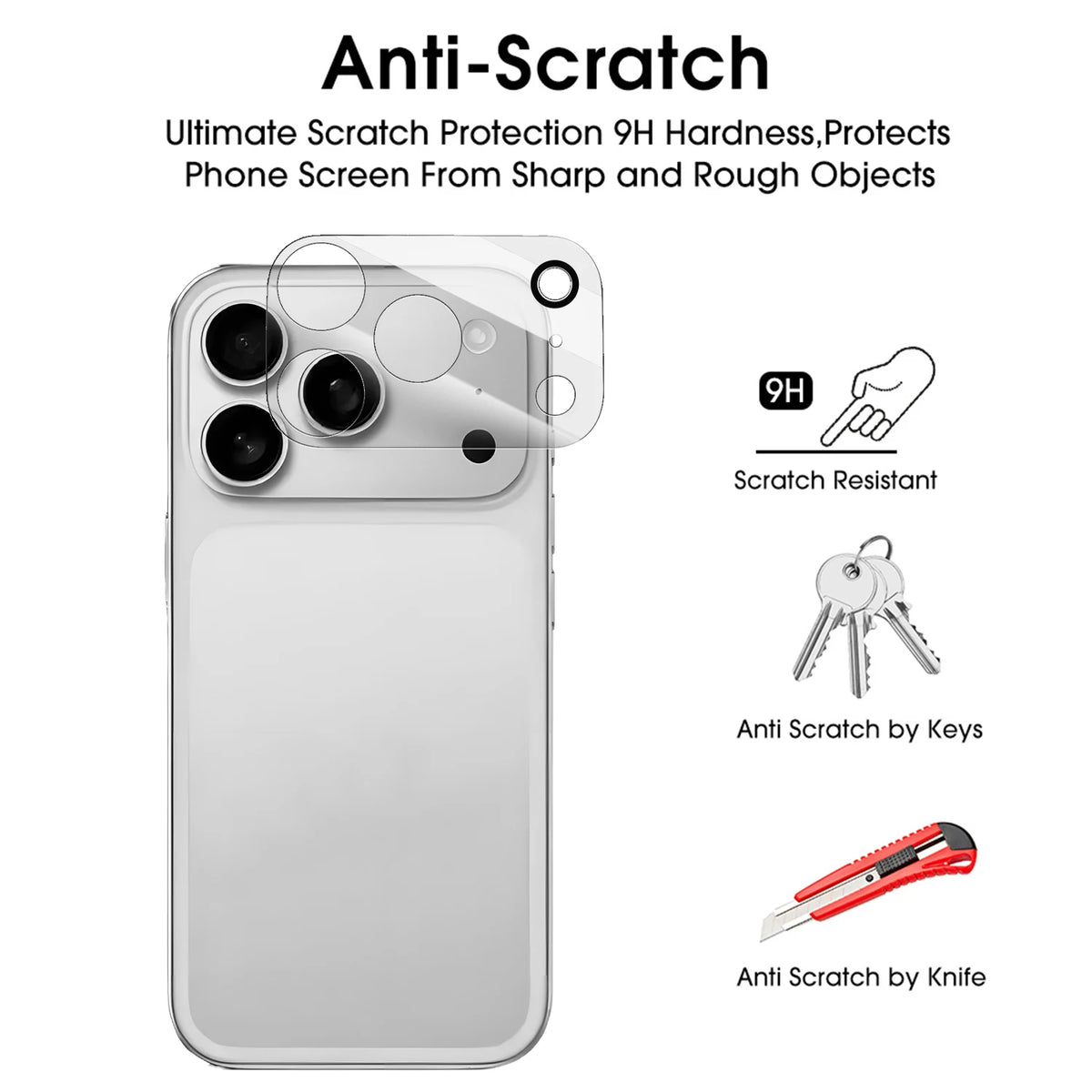 iPhone 18 Pro Max & Ultra Camera Lens Tempered Glass Protector