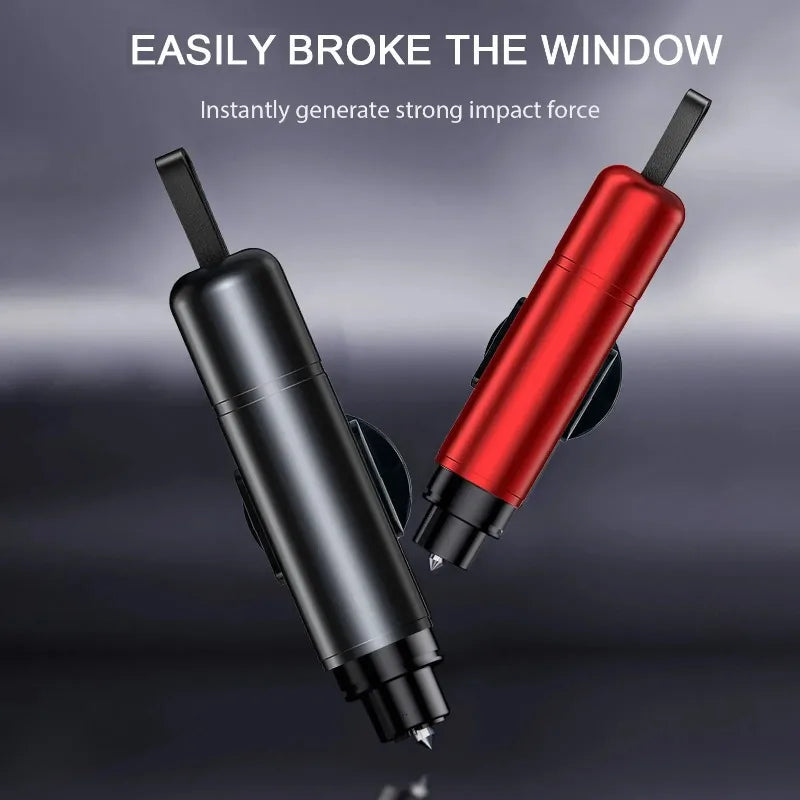 2-in-1 Car Glass Breaker & Seat Belt Cutter Safety Tool