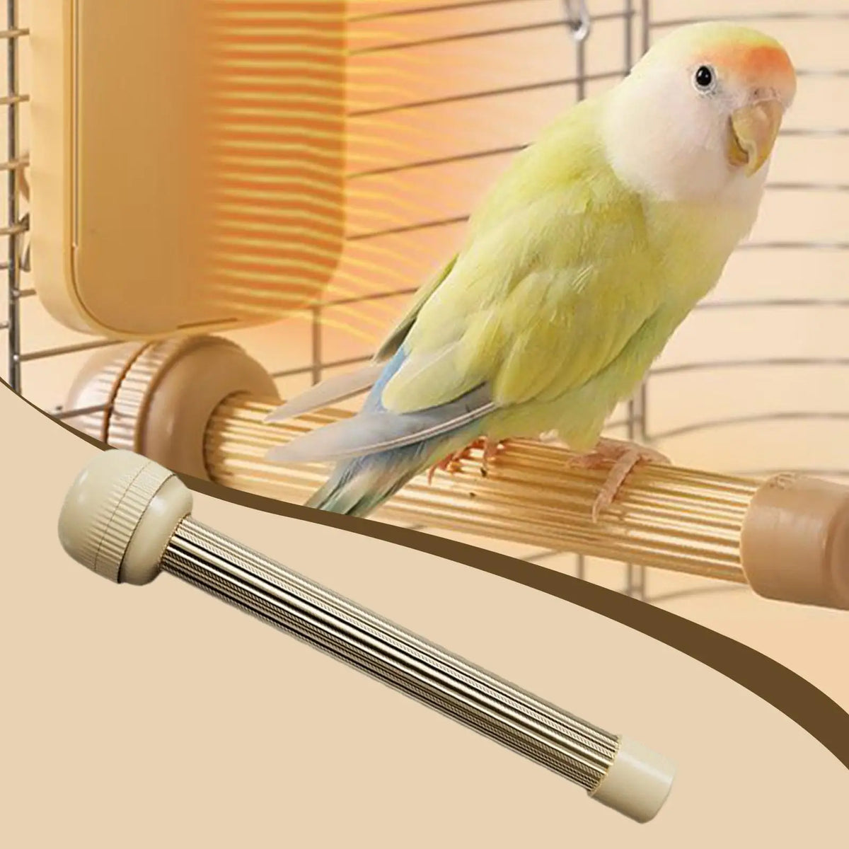 USB Heated Bird Perch – Warming Cage Accessory for Parrots