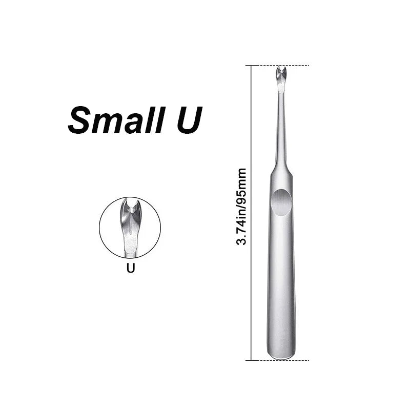 U & V Leather Groover Skiving Tool Kit – 4-Piece Stainless Set