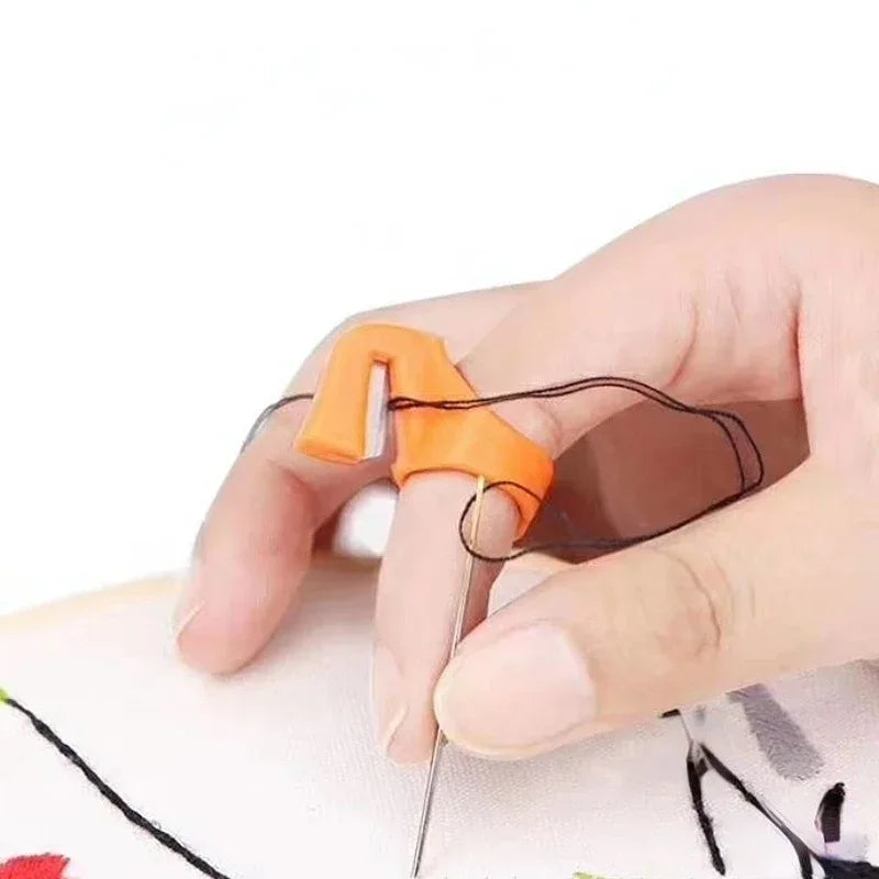 3-Pack Finger Ring Thread Cutter Thimble – Sewing Tool Set