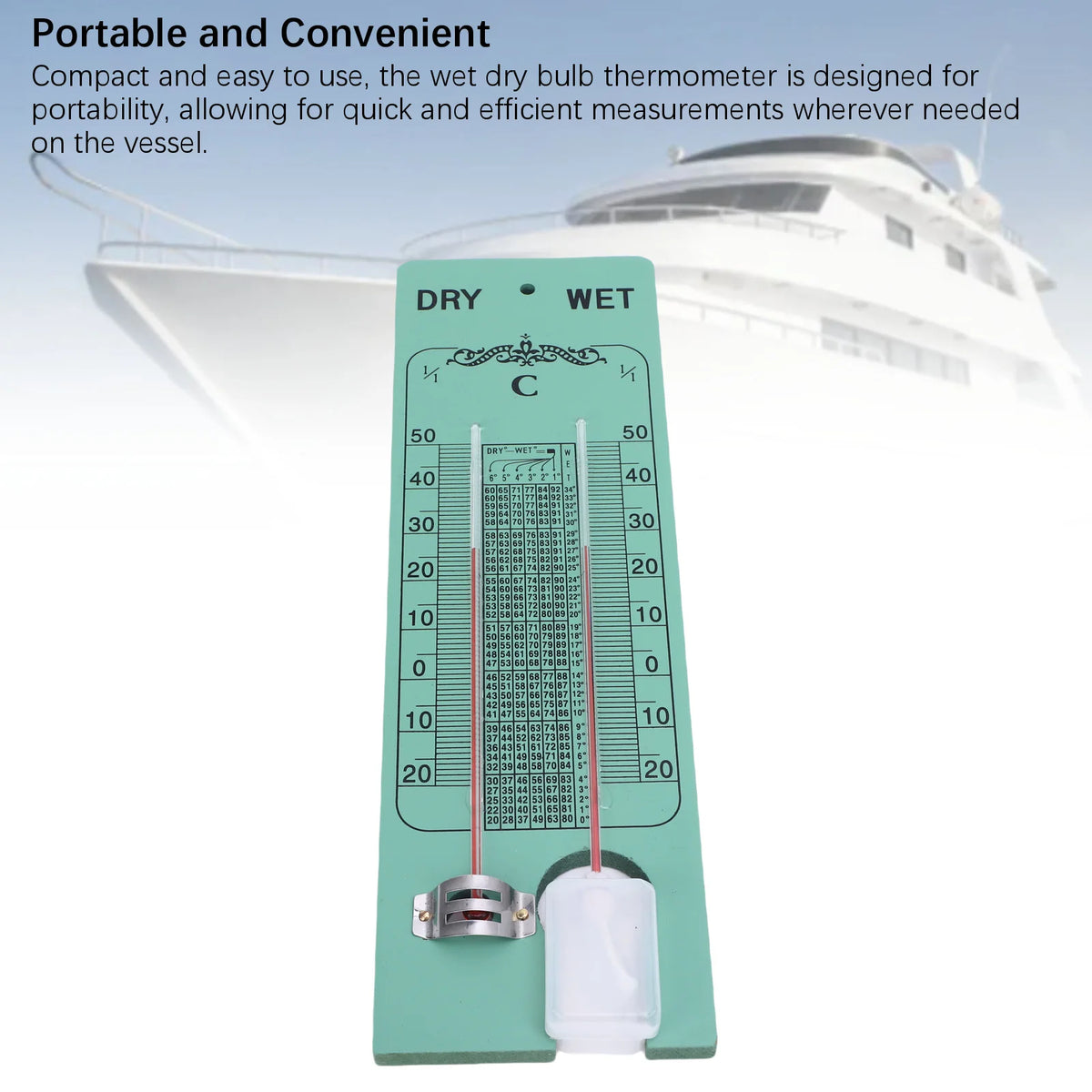 Marine Wet & Dry Bulb Thermometer | IMPA370251 Hygrometer
