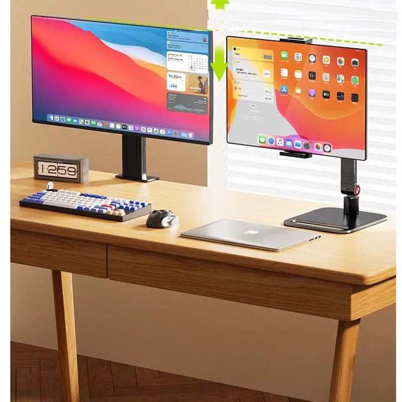 OULLX Foldable Adjustable Desk Stand for Phone & Tablet 17.3"