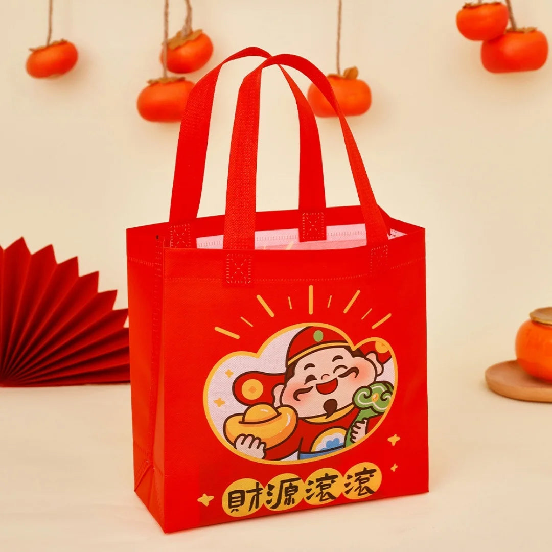 Non-Woven New Year Gift Bag – Fortune Printed Tote