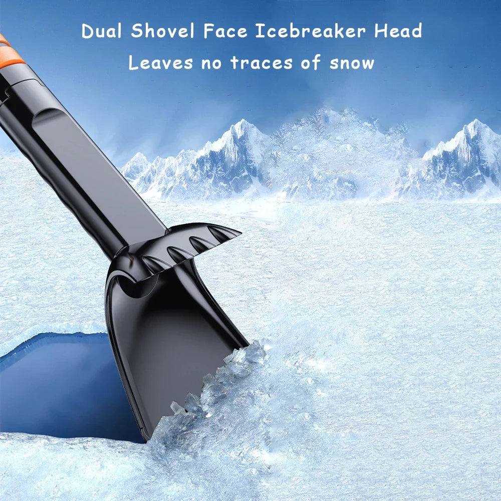 Retractable Car Ice Scraper & Snow Brush Shovel Combo