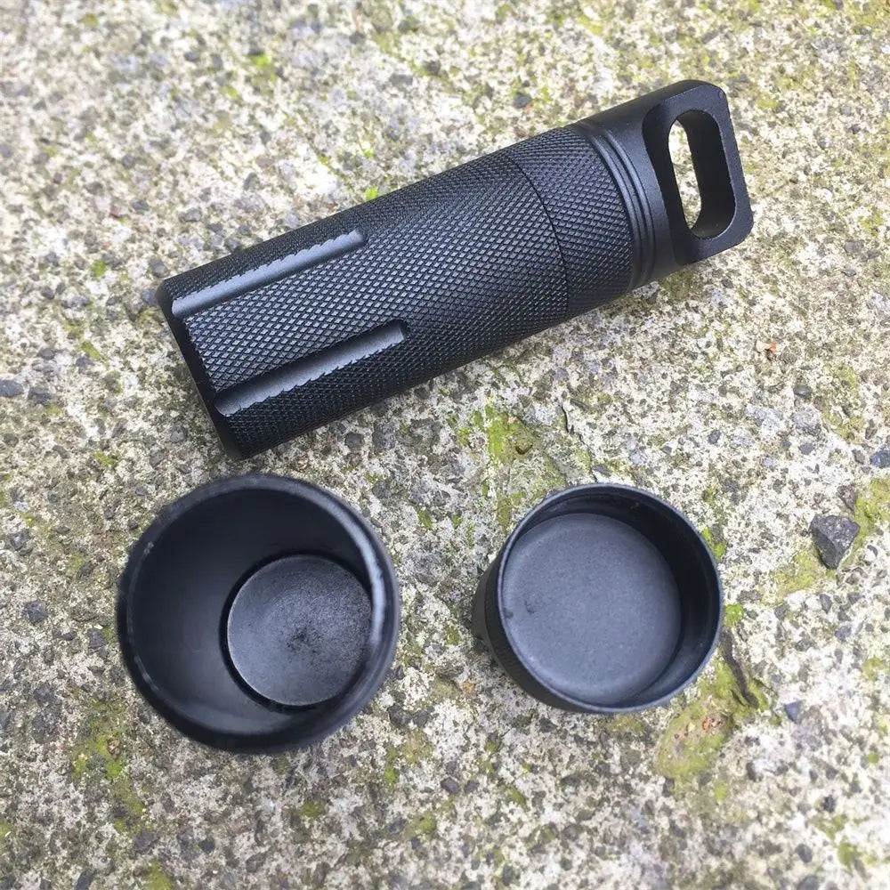 Waterproof EDC Capsule Container – Airtight Aluminum Pill Case