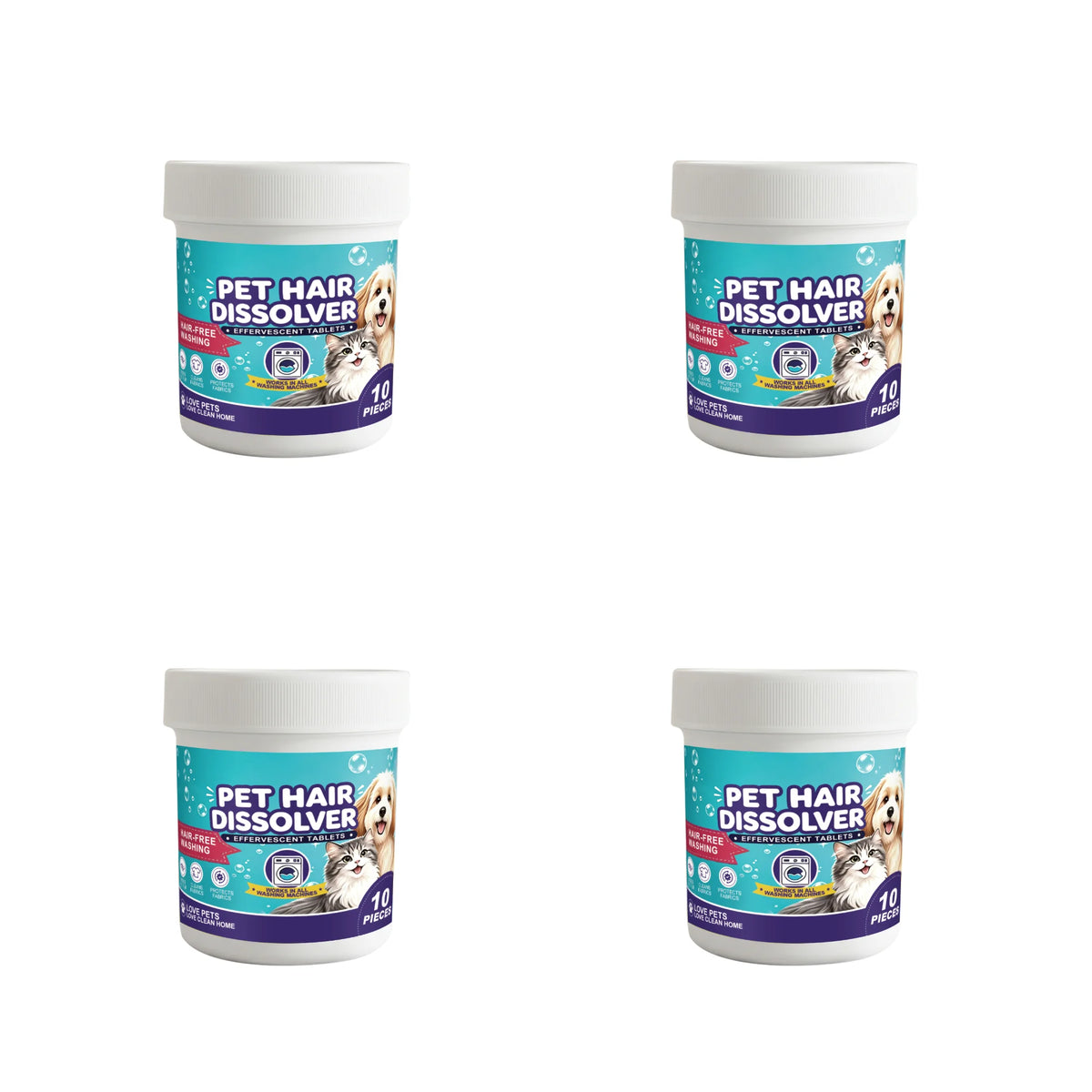 Pet Hair Removal Effervescent Tablets for Washing Machine