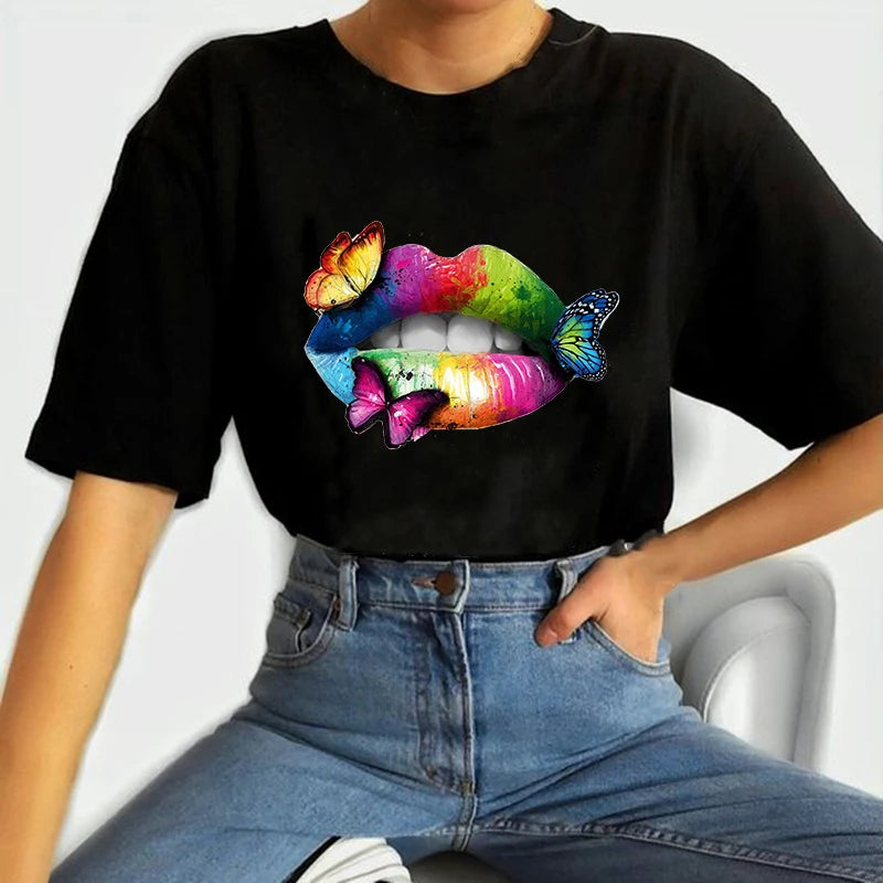 Watercolor Lip Iron-On Patches – DIY Clothes & Bag Appliqués