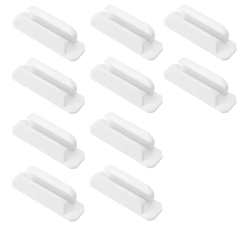 Self-Adhesive Silicone Pen Holder Clips for Desk & Laptop