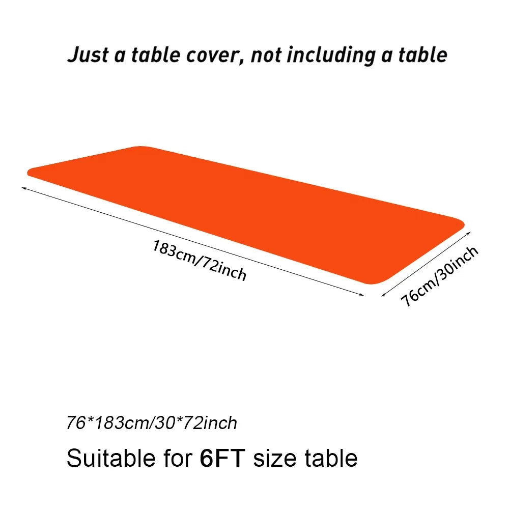 Spandex Elastic Fitted 6FT Rectangular Tablecloth | Wrinkle Free