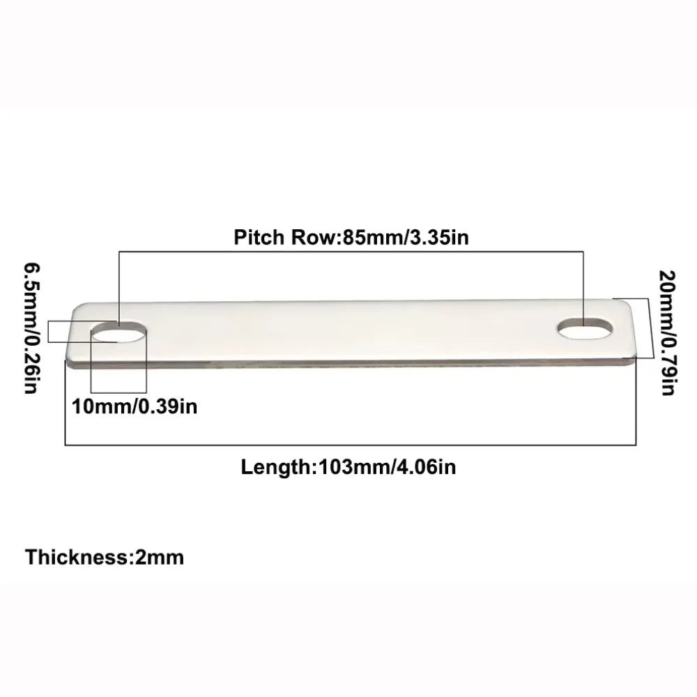 M6 Nickel-Plated Copper Bus Bar Connector for LiFePO4 Cells