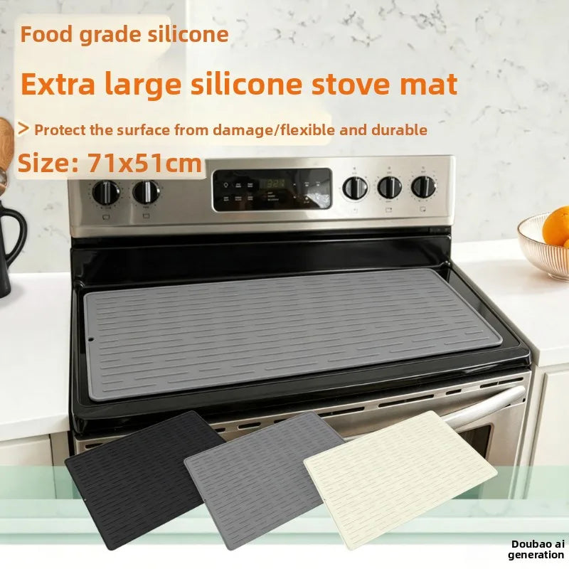 Large Silicone Stove Cover Mat 71x51cm – Cooktop Protector Pad