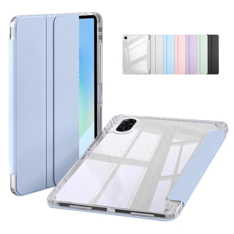 Honor Pad X9 11.5" Case – PU Leather, Clear Back & Pen Holder