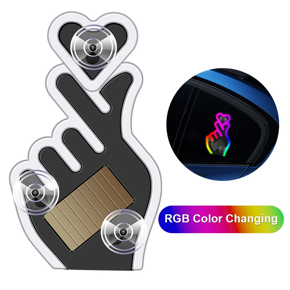 Solar Butterfly Car Ambient Light | 6 Modes, Dual Charging