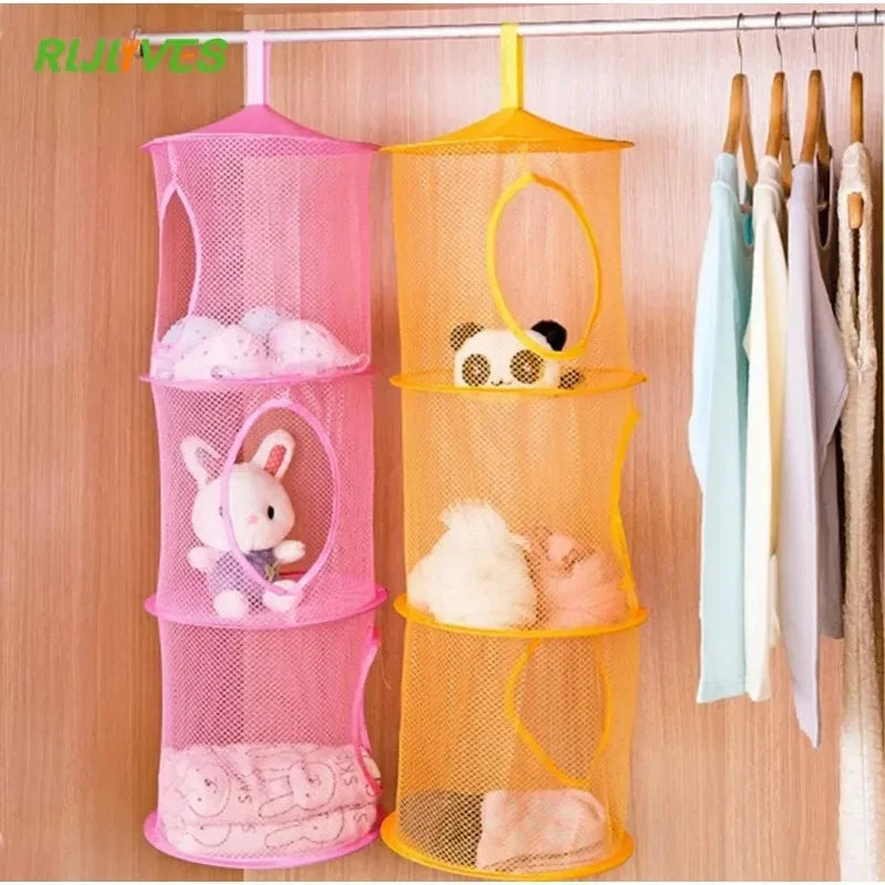 3-Shelf Hanging Storage Bag | Kids Toy & Home Organizer
