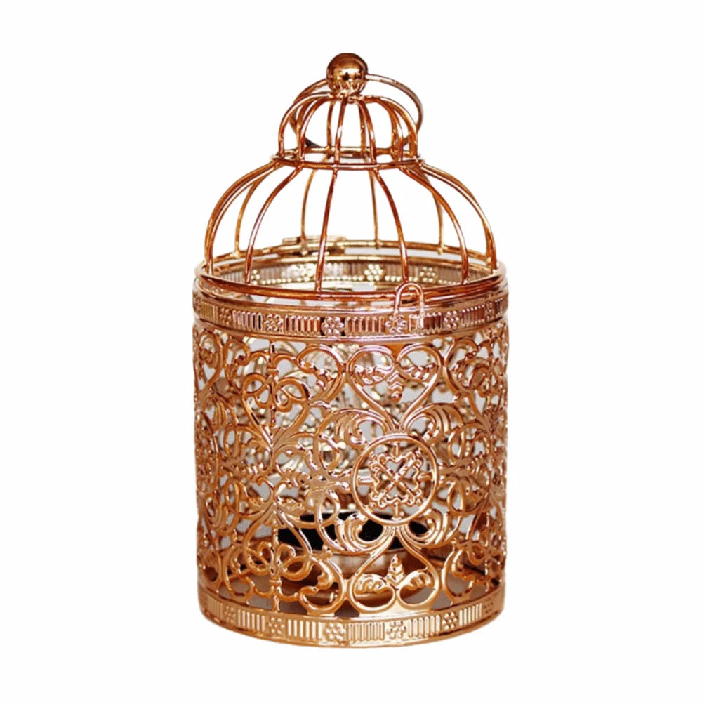 Vintage Bird Cage Candle Holder – Lantern Décor Ornament