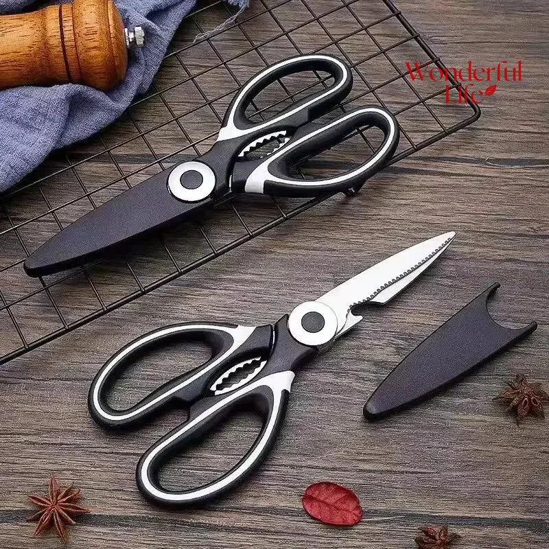 Multi-Function Stainless Steel Kitchen Scissors & Shears
