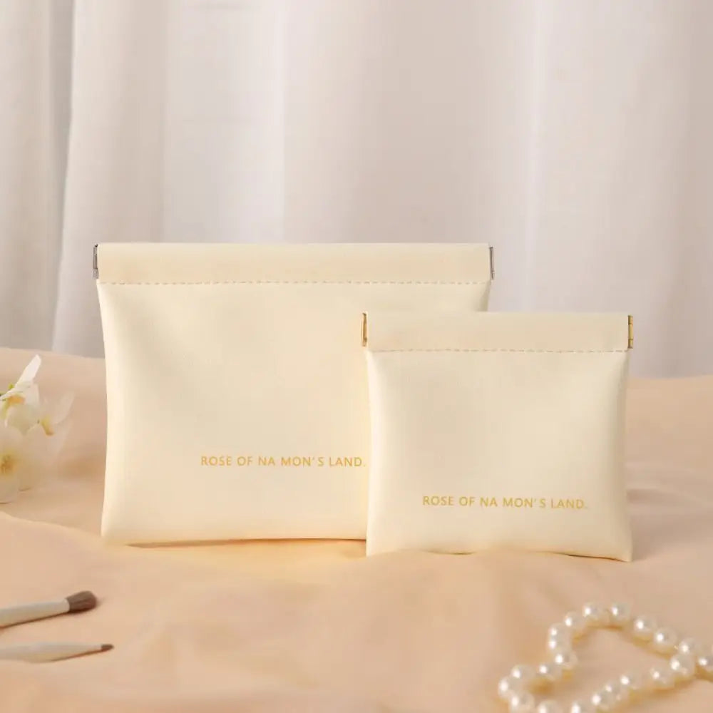 Portable Mini PU Makeup & Jewelry Travel Bag for Women