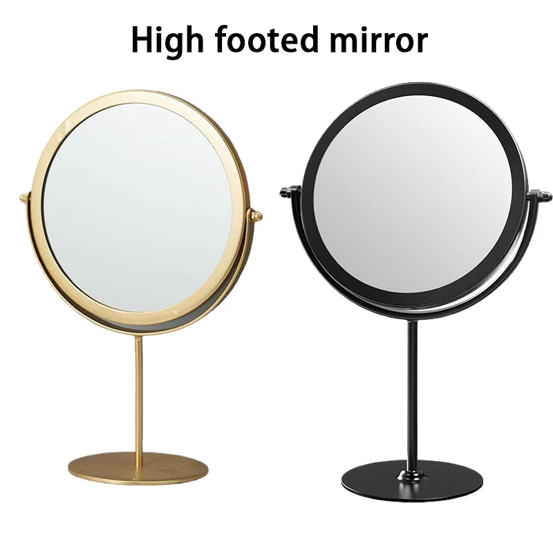 Wrought Iron Rotatable Desktop Vanity Mirror | Minimalist