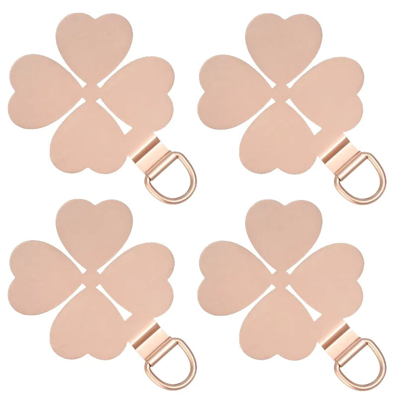 Stainless Steel Phone Wrist Strap Tether Tab | 1 or 4 Pack