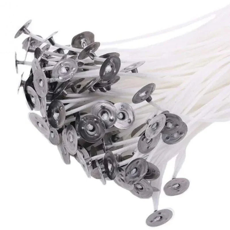 Cotton Candle Wicks 50/100 Pack – 9cm & 15cm for Candle Making