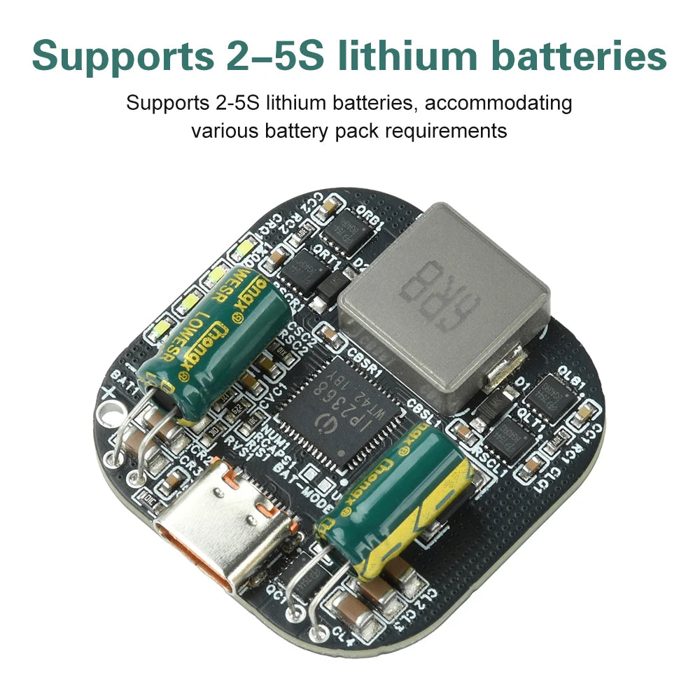 Gaqqee 100W Bidirectional Charging Module 2–5S Type-C PD 3.0