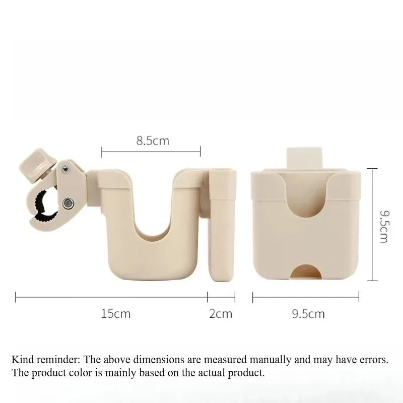 2-in-1 Stroller Cup & Phone Holder | Fits Bike, Walker & More