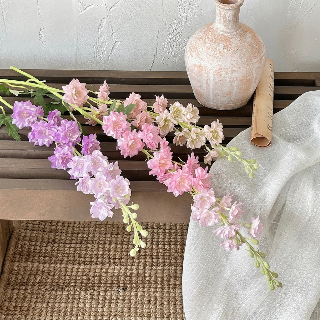 84cm Artificial Hyacinth Silk Flower Stem | Home & Wedding Decor
