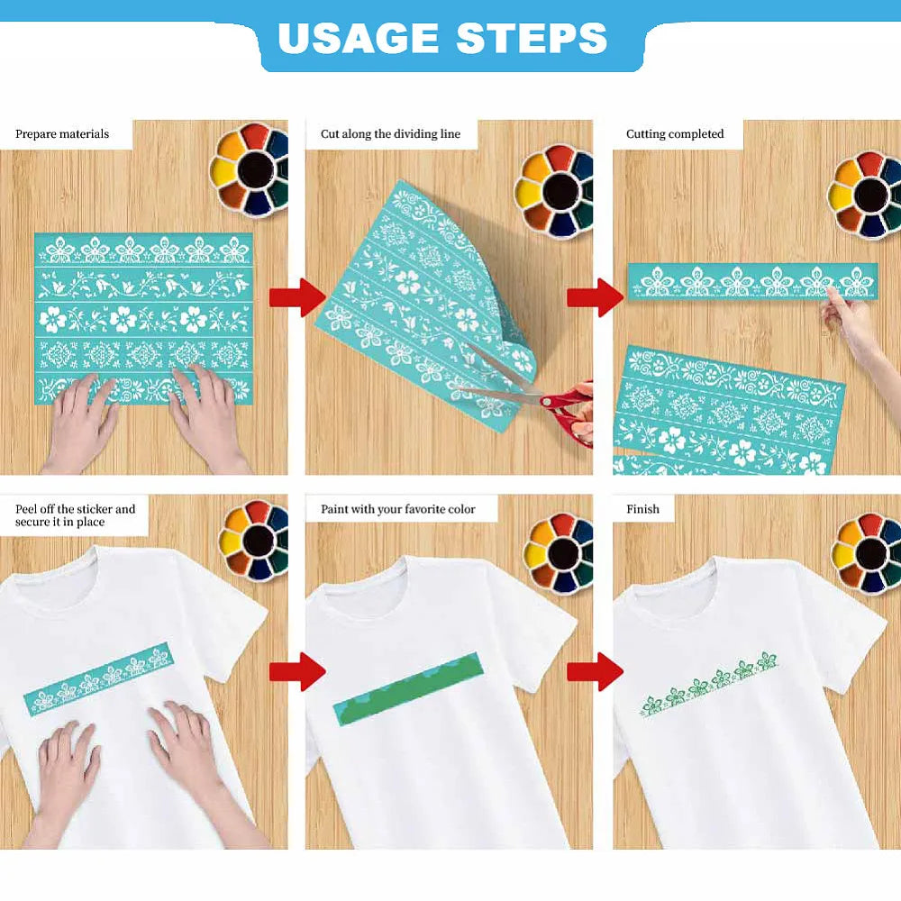 Butterfly Silk Screen Stencil – Self-Adhesive 2-Pack | DIY Craft