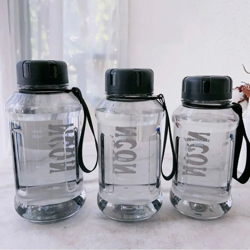 Large Clear Sports Water Bottle 850/1100/1300ml – Leakproof