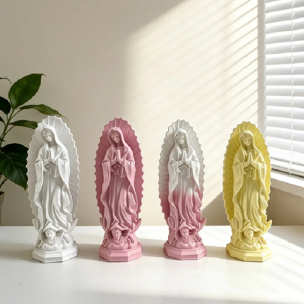 Our Lady of Guadalupe Resin Statue | Mexican Religious Decor