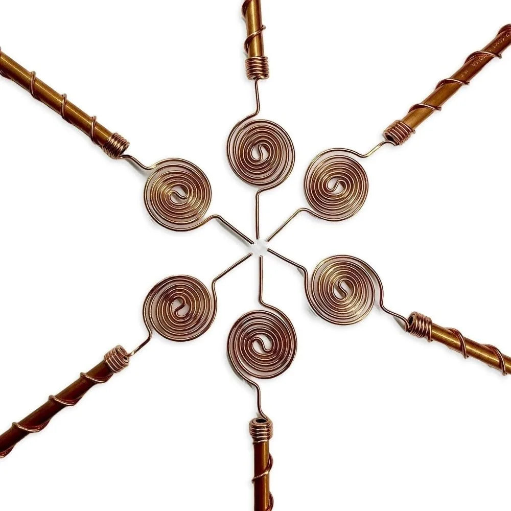 Copper Spiral Electroculture Plant Stakes – Garden Support