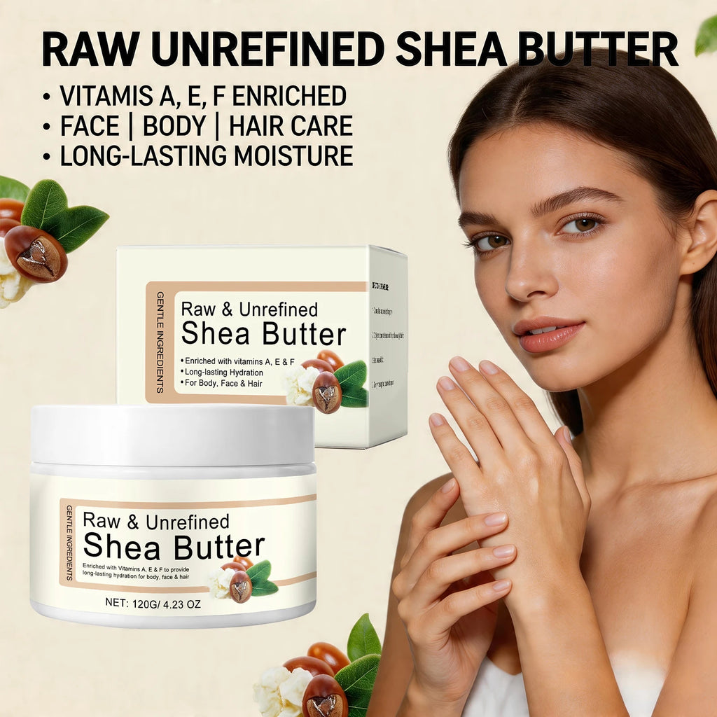 Shea Butter Moisturizing Cream – Face, Body & Hair Balm