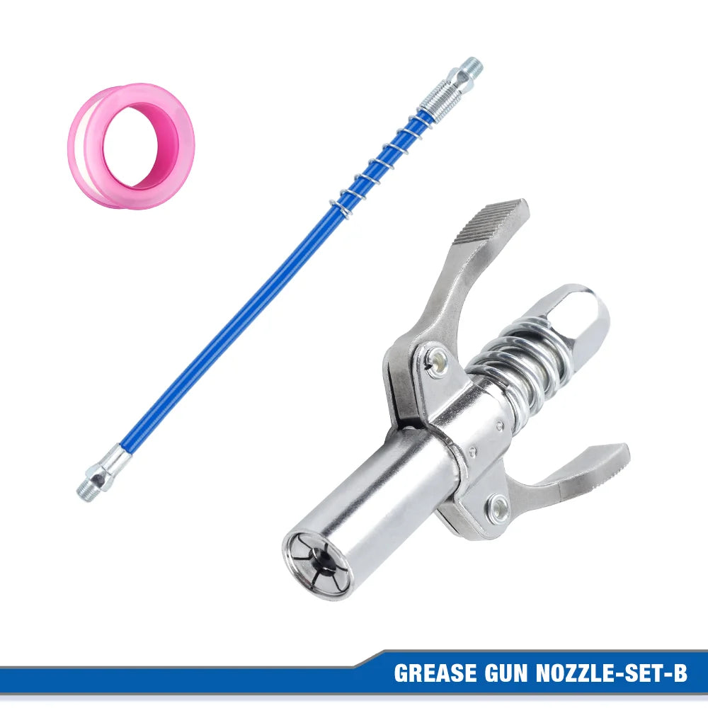 10,000 PSI Double Handle Quick-Lock Grease Gun Coupler 1/8 NPT