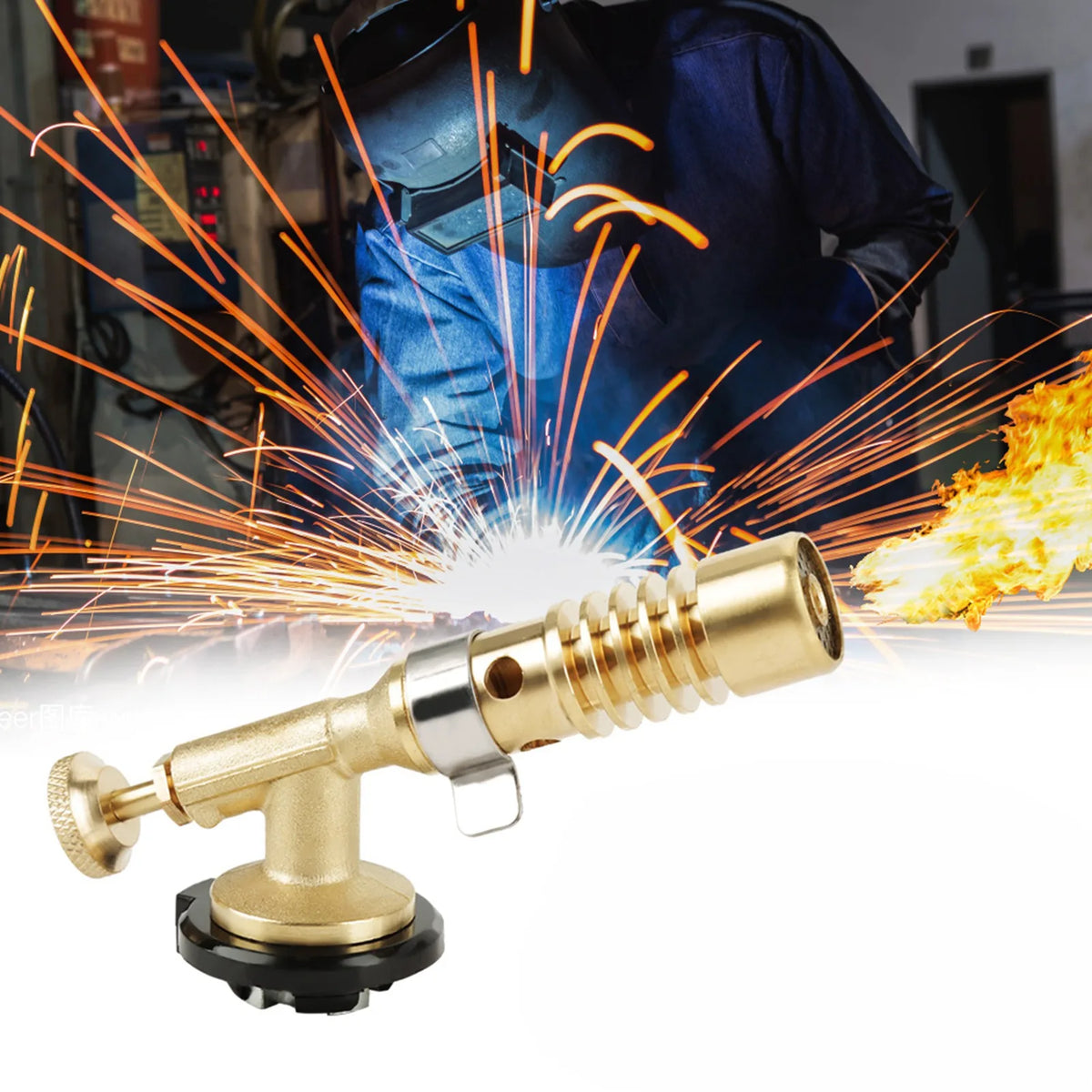 Portable Brass Butane Culinary Torch – BBQ & Camping