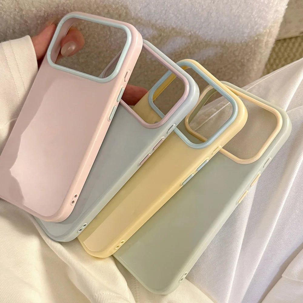 Candy Color Liquid Silicone iPhone Case – 12 to 17 Pro Max