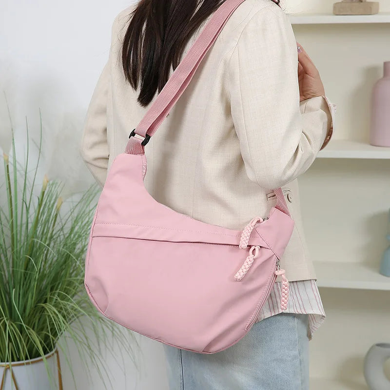 Large Capacity Nylon Crossbody Bag – Unisex Shoulder Bag