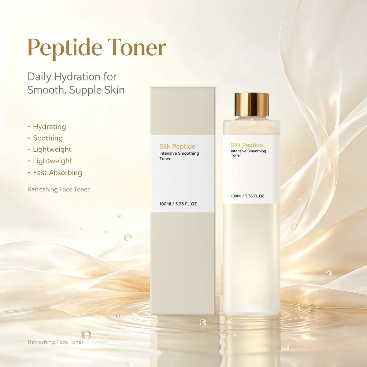 Peptide Facial Toner – Hydrating, Brightening & Pore-Minimizing