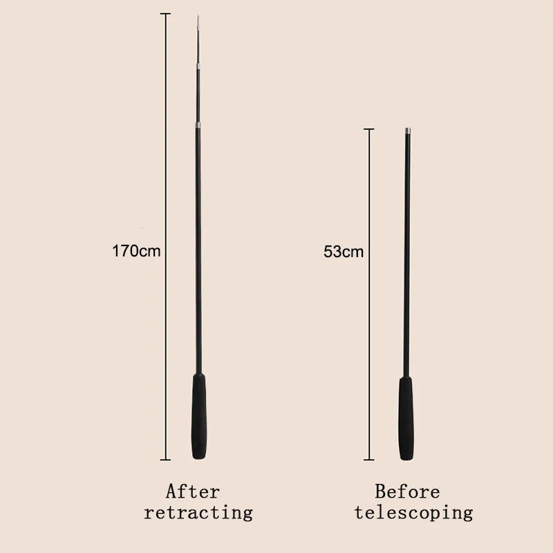 1.8m Telescopic Carbon Fiber Feather Cat Wand Toy | 4-Section
