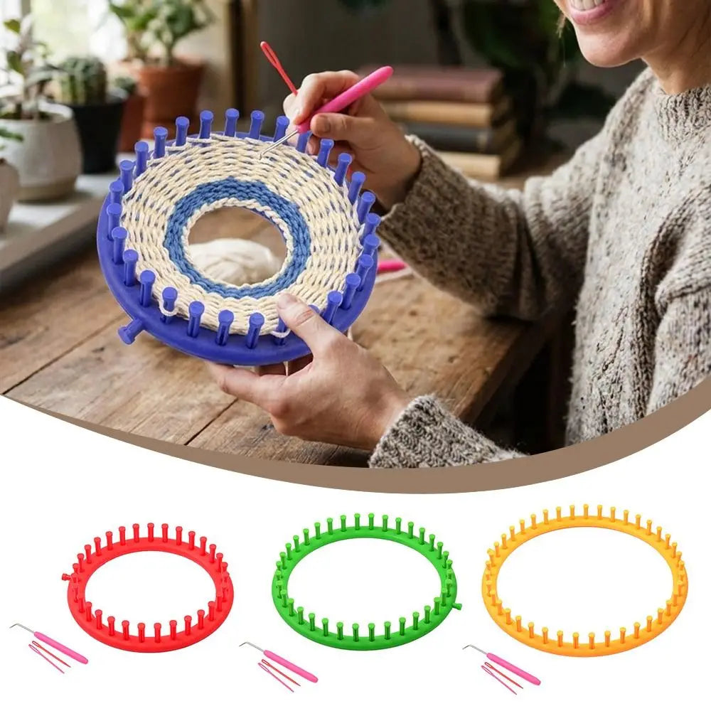 Round Knitting Loom Set – DIY Hats, Scarves & Shawls (4 Sizes)