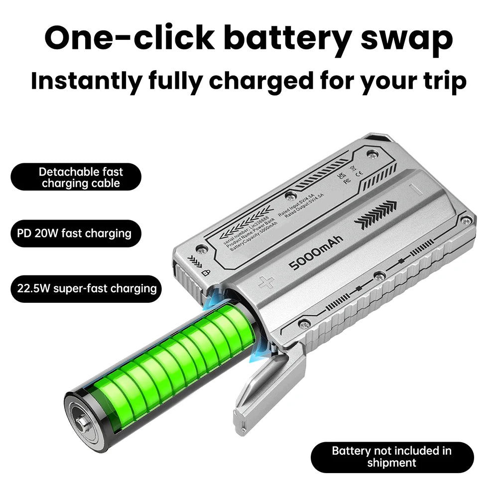PD 20W DIY 21700 Power Bank Case – Solder-Free Fast Charge